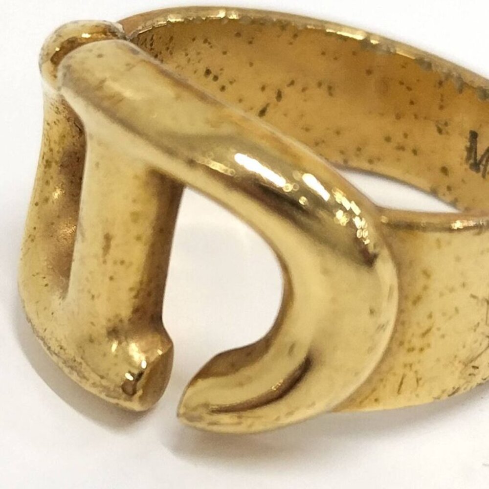 Christian Dior Ring CD Logo Plated GP Gold Size - Picture 7 of 10